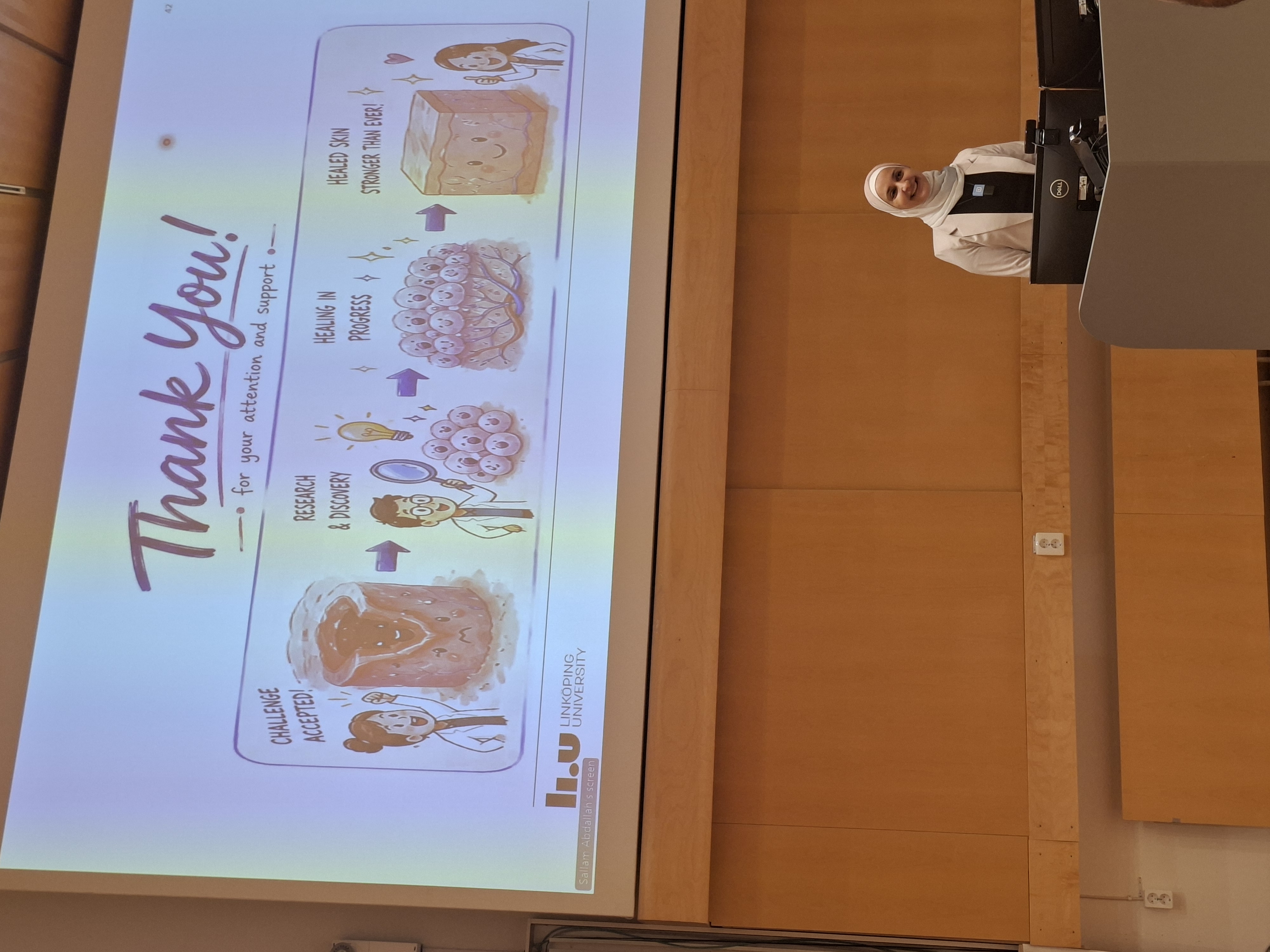 Dr. Sallam Abdallah at her defense